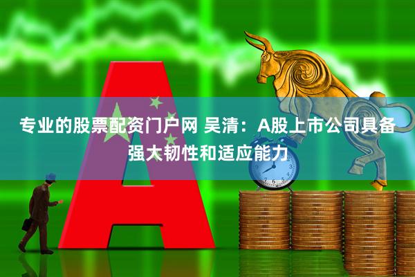 专业的股票配资门户网 吴清：A股上市公司具备强大韧性和适应能力