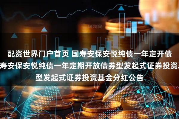 配资世界门户首页 国寿安保安悦纯债一年定开债券发起式: 国寿安保安悦纯债一年定期开放债券型发起式证券投资基金分红公告